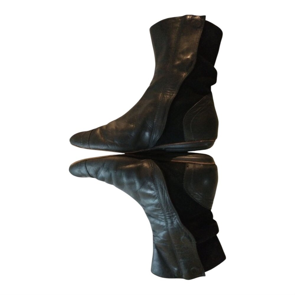 Patagonia black genuine leather boots grounding minimalist